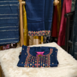 Designer Kurti Pant Dupatta Set - Image 3