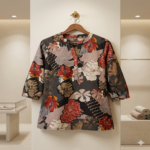 Elegant Designer Rayon Short Top - Image 2