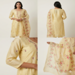 Designer Kurti Pant Dupatta Set - Image 2