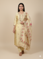 Designer Kurti Pant Dupatta Set