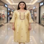 Designer Kurti Pant Dupatta Set - Image 3