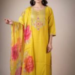 Designer Kurti Pant Dupatta Set